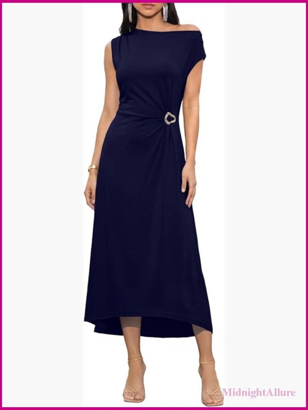 Sleeveless Crewneck Maxi Dress Casual Elegant Wedding Guest Cocktail Party Long